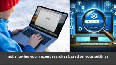 not showing your recent searches based on your settings